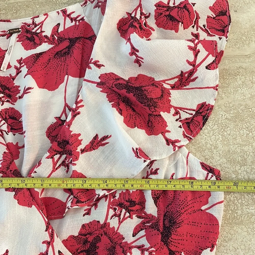 Free People French Quarter Floral Mini Wrap Dress NWOT